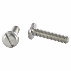 Vis métaux Inox A2 Tête cylindrique large TCL Fendue M4X12 Autre références : 622114X12 206138 1789 3V 128504012 201761 INVIS ...