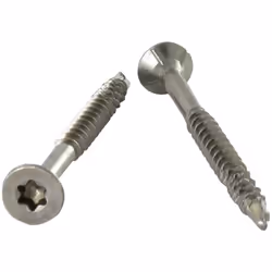 VBA Vis bois agglo Vis autoperceuse Tête fraisée TF Cranté 5X60 TORX T25 Inox A2 Autre références : 623125X60