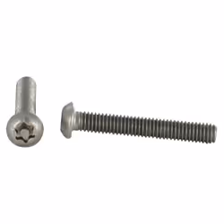 Vis métaux Inox A2 Inviolable Tête bombée T20+TETON M4X16 Autre références : 628054X16 QC0743 105811 PVVS62 CBM0384001