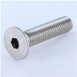 Vis métaux Inox A2 FHC tête fraisée empreinte hexagonale creuse Clé de 8 HC8 M12X50 Filetage total Autre références : 6220312 ...