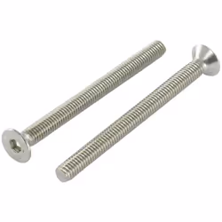 Vis métaux Inox A2 FHC tête fraisée empreinte hexagonale creuse Clé de 5 HC5 M8X110 Filetage total Autre références : 799128  ...