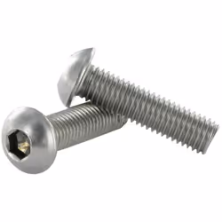 Vis métaux Inox A2 BHC (Tête Bombée Hexagonal creux) M5X16 Filetage total Clé de 3 HC3 Autre références : 622025X16 OC4543990 ...