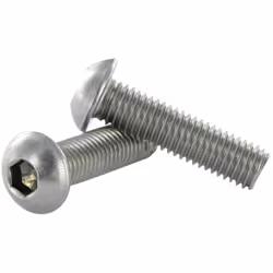 Vis métaux Inox A2 BHC (Tête Bombée Hexagonal creux) M5X25 Filetage total Clé de 3 HC3 Autre références : 622025X25 YVISBHC52 ...