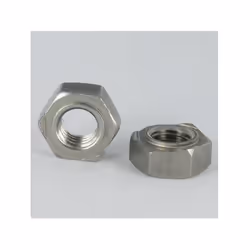 Ecrou Hexagonal à souder Inox A2 M6 Autre références : 626076 EHSM6I 0411141 500 021.ECR6IAS ES/M6/INOXA2 0411133 3109006 122 ...