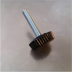 Vis bouton de serrage Nylon Noir M4X24 Diamètre de tête: 20 Autre références : BMS20R 3663072167742