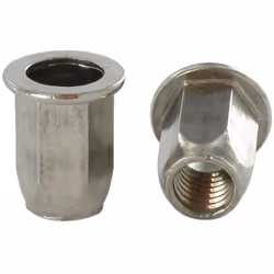 Ecrou A sertir Inox Tête plate Hexagonal M6X16 INPTH 30 Autre références : INTPH 30 3VIECHTFM06 ECROUSERTHM6 2001923 CV 04 00 ...