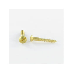 Vis Express - Vis bois Laiton Tête fraisée bombée tfb Fendue 4X40-1 piece