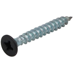 Vis bois et agglomeré vba Tête fraisée tf Pozi N°2 4.5X35 Filetage total Acier zingué RAL9004 noir de sécurite-1 piece