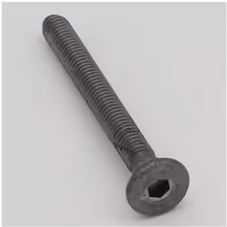 Vis métaux Tête cylindrique large TCL Hexagonal creux M6X55 Cranté Acier brut Autre références : 3617500077233 3663072179912
