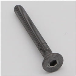 Vis métaux Tête cylindrique large TCL Hexagonal creux M6X55 Cranté Acier brut-1 piece