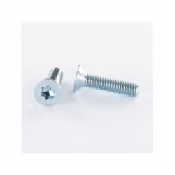Vis métaux Tête fraisée TF TORX T30 M6X16 Classe 10.9 Acier zingué blanc Autre références : 3663072180017