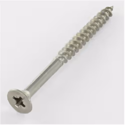 VBA Vis bois agglo Inox A2 Tête fraisée TF Pozi 5X90 Filetée sur 50 Autre références : 623055X90 0FIX301306 AN