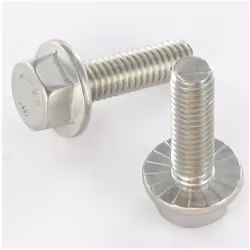 Vis métaux Tête hexagonale TH Embase collerette crantée M6X20 Inox A2 Autre références : 3663072184831 55500 X237