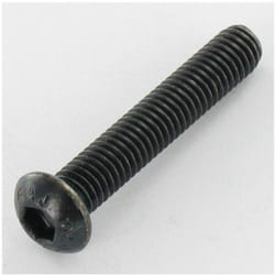 Vis métaux Inox A2 Noir bhc (Tête Bombée Hexagonal creux) M4X20 Filetage total Clé de 2.5 HC2.5-1 piece