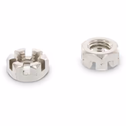 Ecrou Hexagonal à CRENEAUX Inox A2 M10 SW16 Autre références : 0979210