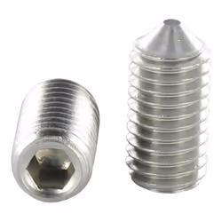 Vis métaux Inox A2 Sans tête six pans creux (sthc) Clé de 2.5 HC2.5 M5X8 Bout pointeau Autre références : 3663072214019 2VIS9 ...