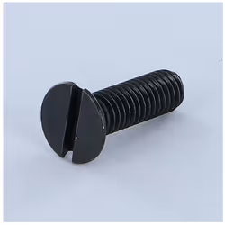 Vis métaux Tête fraisée TF Fendue M8X70 Acier zingué noir Autre références : 3663072225596