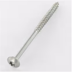 VBA Vis bois agglo Poelier tête ronde large TRL 7X90 Filetée sur 60 TORX T40 Acier zingué Autre références : 3617500779991 VB ...