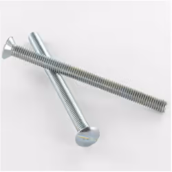 Vis métaux Tête fraisée bombée TFB Fendue M4X65 Acier zingué blanc Autre références : 3663072316652