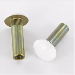 Ecrou Relieur MARTELE M8X28 Taraudage borgne M6 Laiton RAL9016 blanc signalisation Autre références : 3617500679987