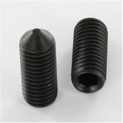 Vis métaux Sans tête six pans creux (sthc) Clé de 2.5 HC2.5 M5X8 Bout pointeau Acier brut-1 piece