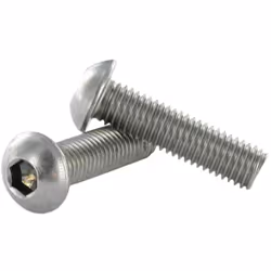 Vis métaux Inox A2 BHC (Tête Bombée Hexagonal creux) M3X8 Filetage total Clé de 2 HC2 Autre références : 622023X8 0U108055A 6 ...
