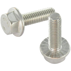 Vis métaux Tête hexagonale th Embase collerette crantée M6X25 Inox A2-1 piece
