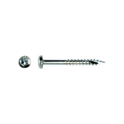 VBA Vis bois agglo Tête ronde TR TORX T30 6X80 Filetage partiel Pointe antifendage cut type 17 Acier zingué-1 piece