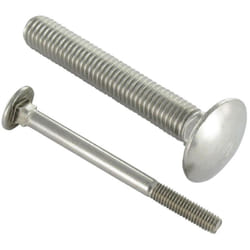 Trcc japy tête ronde collet carré Inox A2 M8X60 Noir Filetage partiel-1 pièce