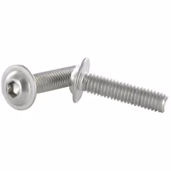 Vis métaux BHC (Tête Bombée Hexagonal creux) Embase collerette M5X45 Clé de 3 HC3 Inox A2 Autre références : 3617500389411