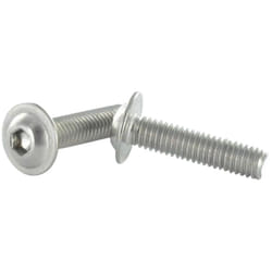 Vis métaux bhc (Tête Bombée Hexagonal creux) Embase collerette M5X45 Clé de 3 HC3 Inox A2-1 piece