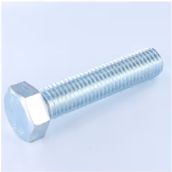 Vis métaux Tête hexagonale TH M20X60 Classe 8.8 Acier zingué blanc Autre références : 3663072480278 OB08012006