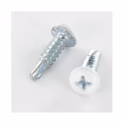 Vis autoperceuse Tête cylindrique bombée TCB Phillips 4.2X25 Filet tôle Acier zingué RAL9016 blanc signalisation Autre référe ...