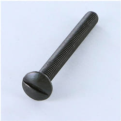 Vis métaux Tête fraisée bombée tfb Fendue M5X35 Acier zingué noir-1 piece
