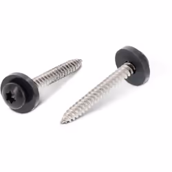 Vis tôle Tête cylindrique TC TORX T15 + Rondelle Nylon 3.9X25 Inox A2 RAL7016 gris anthracite Autre références : 906627016T39