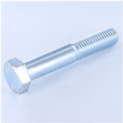 Corps de boulon filetage partiel Tête hexagonale TH M18X90 Classe 8.8 Acier zingué blanc Autre références : 3663072491885