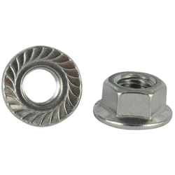 Ecrou Hexagonal hu Inox A2 Embase collerette crantée M8 + GLEITMO-1 pièce
