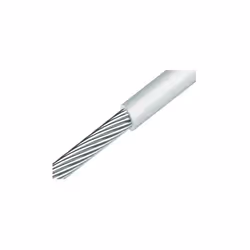 Mètre de Câble monotoron Diamètre 4 Inox A4 GAINE PVC Blanc (vendu au m) Autre références : 80370007004