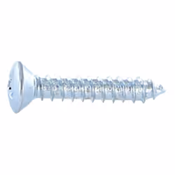 Vis tôle Tête fraisée bombée TFB Phillips de 2 4.8X19 Acier zingué blanc Autre références : 3663072503205