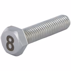 Vis métaux Tête hexagonale TH 8X35 Inox A4 Gravure CHIFFRE 8 Autre références : 3663072506213