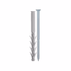 Cheville Longue Nylon 10X200 + Vis Tête fraisée TF TORX Acier zingué Autre références : 64103010200