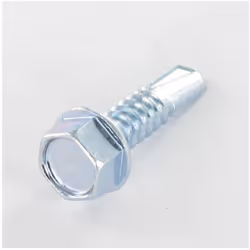Vis autoperceuse Tête hexagonale TH Embase collerette Lisse 4.2X25 Acier zingué Autre références : 3617500069832