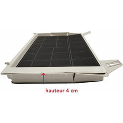 Siemens - Filtre charbon DHZ1100 430X270X42 mm (00460736, 460736) Hotte balay, bosch, constructa, neff