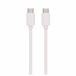 Muvit MUUSC0130, 0,7 m, USB C, USB C, USB 3.2 Gen 2 (3.1 Gen 2), Mâle/Mâle, Blanc