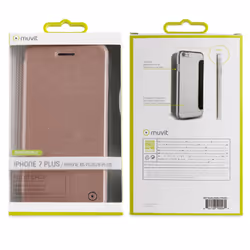 Muvit MUFLC0024 coque de protection pour téléphones portables Folio Or, Rose