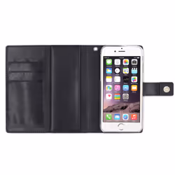 Muvit MUMAG0048, Étui avec portefeuille, Apple, iPhone 7/6/6s, Noir