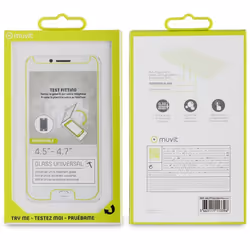 Muvit MUTPG0189 écran et protection arrière de téléphones portables Protection d'écran transparent Toutes marques