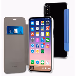 Muvit MUFLC0098, Folio, Samsung, Iphone X, Bleu