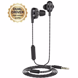 Muvit Ecouteurs intra-auriculaires M1I+ Noir - 3663111131192