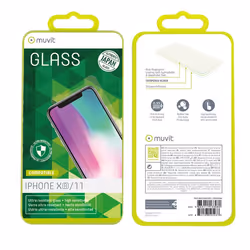 Muvit MUTPG0395 écran et protection arrière de téléphones portables Protection d'écran transparent Apple 1 pièce(s)